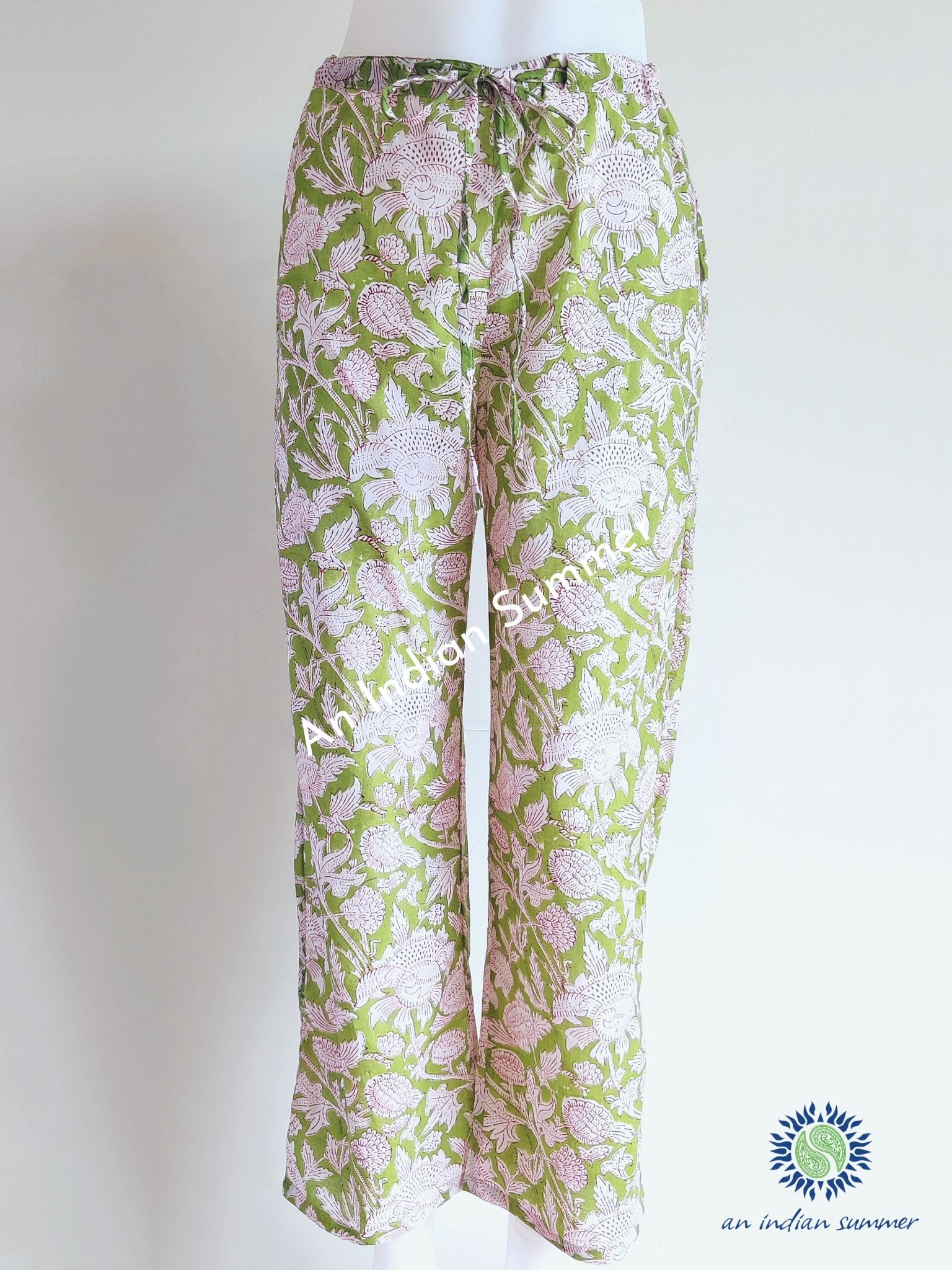 Suraj ethenic pure strachable cotton trousers n pents in emblished ruffle  lace on bottom side in beautiful solid colour for Indian women and girls