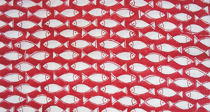 Fish Sarong - Red - An Indian Summer